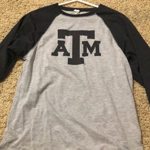 Texas A&M half sleeve tee